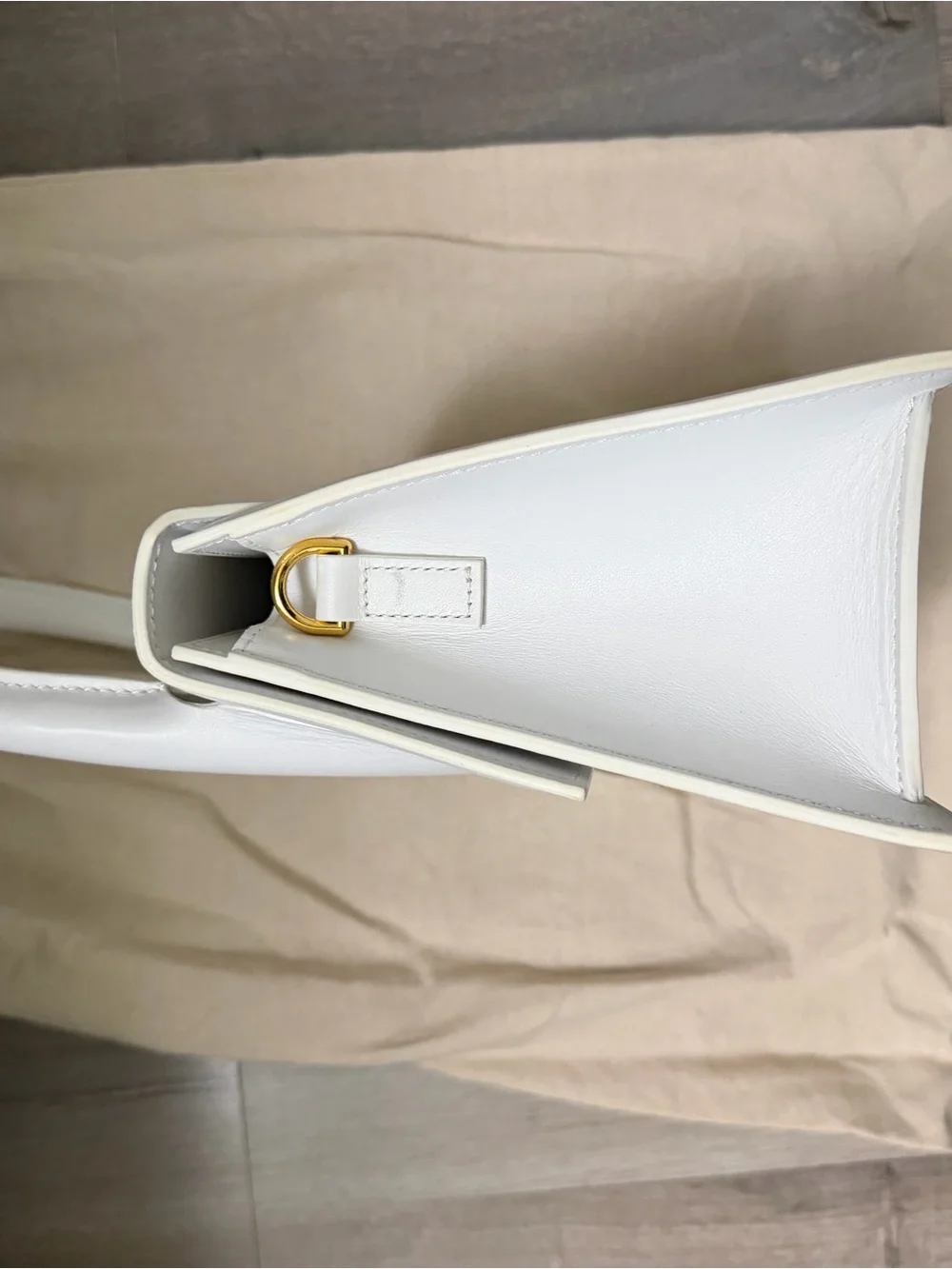 Jacquemus Le Grand Chiquito White Leather Top Handle Bag 🤍✨ - Picture 4 of 9